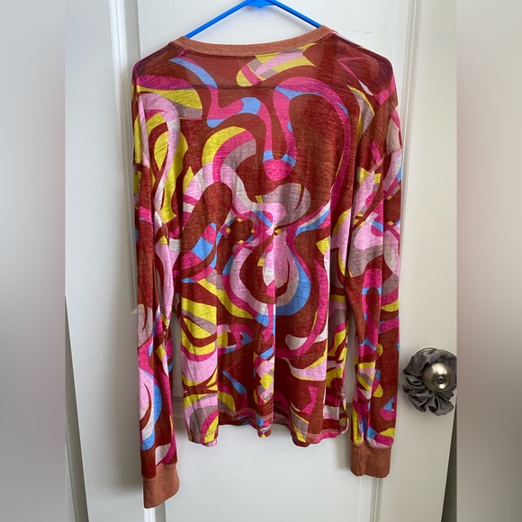 Free People Movement Keep Rolling Printed V Neck Long Sleeve - Picture 5 of 10